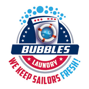 BUBBLES LAUNDRY PIRAEUS PORT Logo