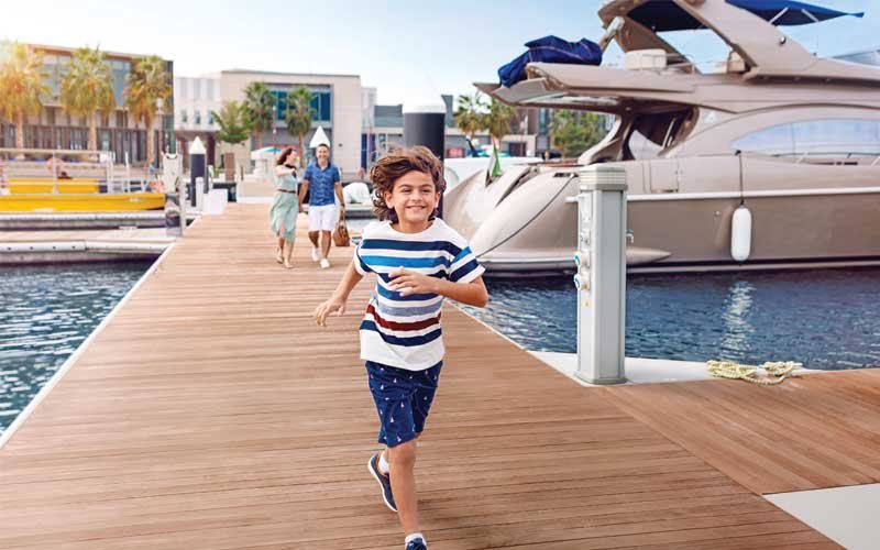 D-Marin Al Seef marina an exclusive quay sits in old Dubai, UAE, a vibrant space where Dubai’s heritage and culture meets!