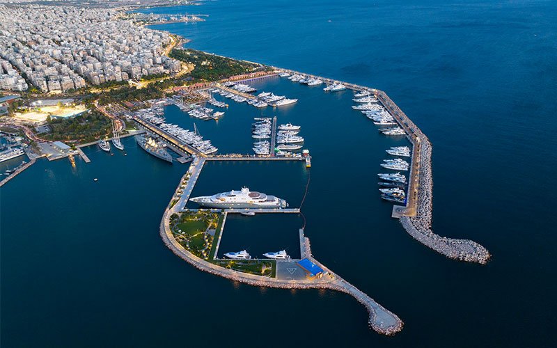 Flisvos Marina is the Mega Yachts Luxury Marina in Greece