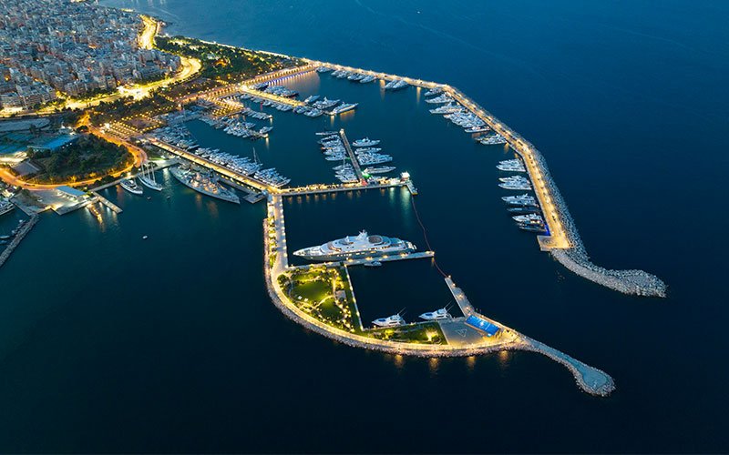 Flisvos Marina is the Mega Yachts Luxury Marina in Greece