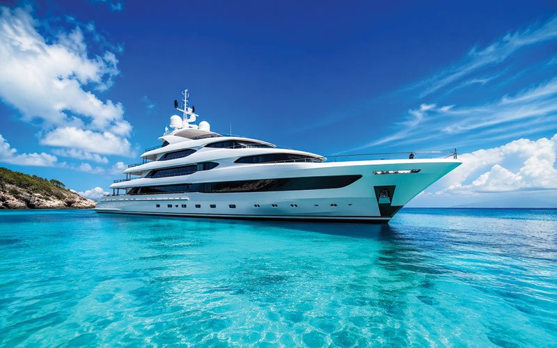 Yacht engine room equipment, marine air conditioning, refrigeration units, desalination systems, pumps, and technical installations by MARINAKIS Marine Services, experts in marine maintenance, repair, and system installation for luxury yachts.