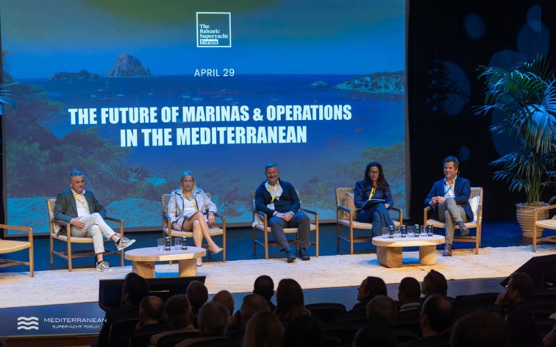Panel discussion on the future of marinas and operations at the Mediterranean Superyacht Forum