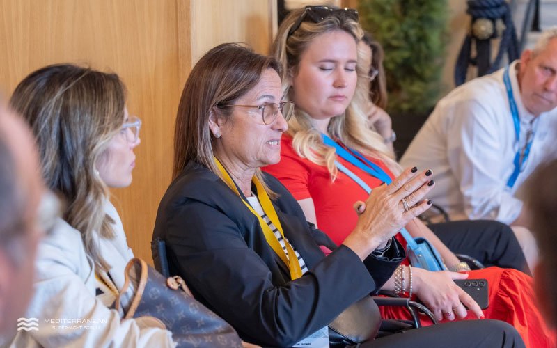Attendees listening to keynote presentations at the Mediterranean Superyacht Forum