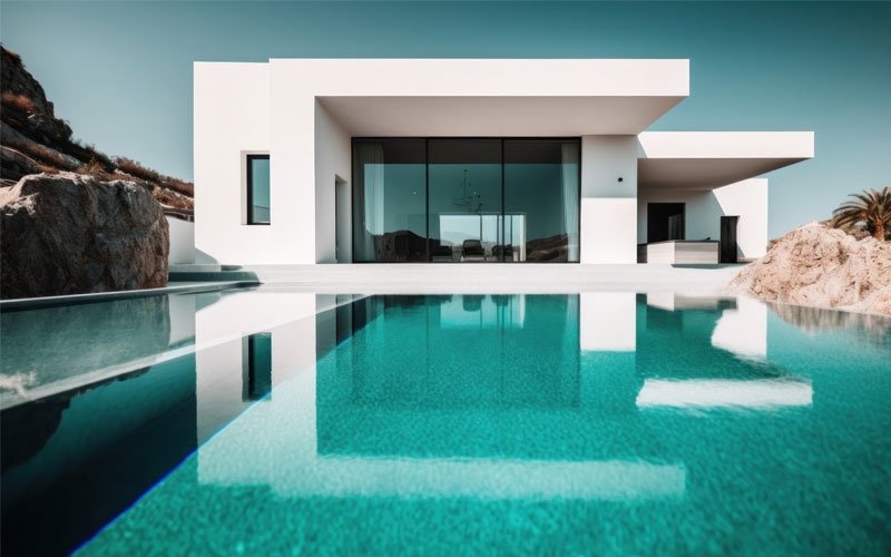 Luxury villa with huge pool