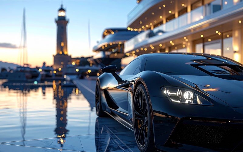 Premium valet parking experience by PRO Parking Valet at a luxury seaside venue in Greece