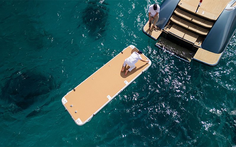 Searaft Is The Leading Manufacturer Of Customized Inflatable Marine Platforms. Any platform is designed and customized according to specific use.