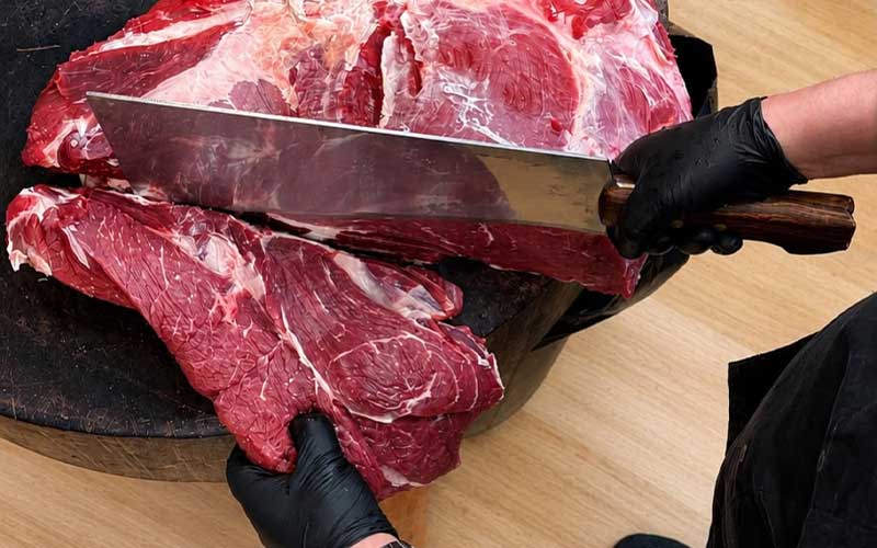SOUVATZOGLOU Yacht Meat Delivery cutting premium Greek beef for luxury yacht provisioning