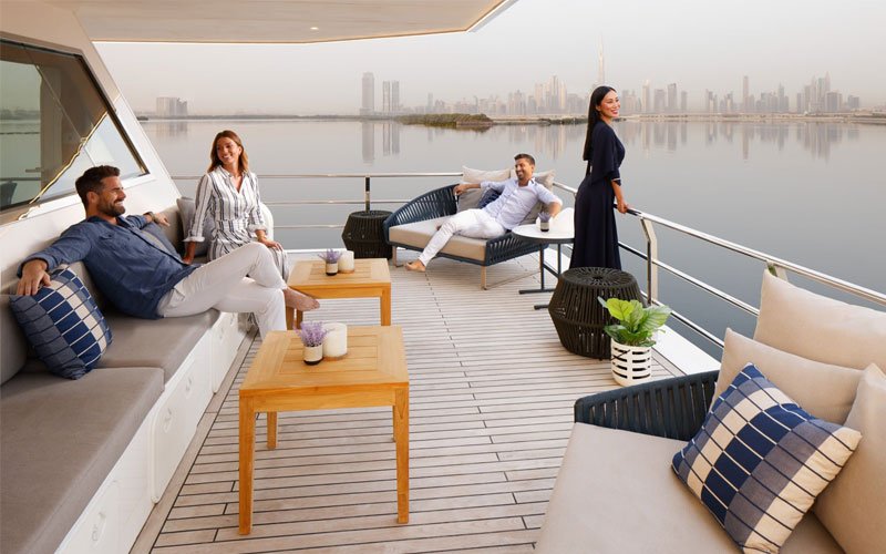 THE BOAT BY ADDRESS is aLuxury boat for a private cruise for two hours or more. Luxury suite accommodation including three bedrooms.