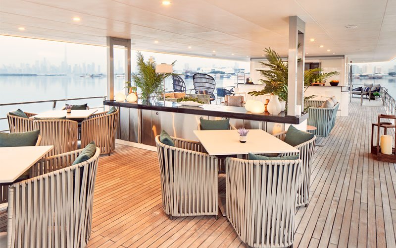 THE BOAT BY ADDRESS is aLuxury boat for a private cruise for two hours or more. Luxury suite accommodation including three bedrooms.