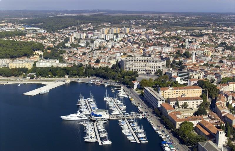 ACI Marina Pula has got 192 sea berths, for boats up to 40m in length. Since it is a city marina is the port of authority and it provides high services.