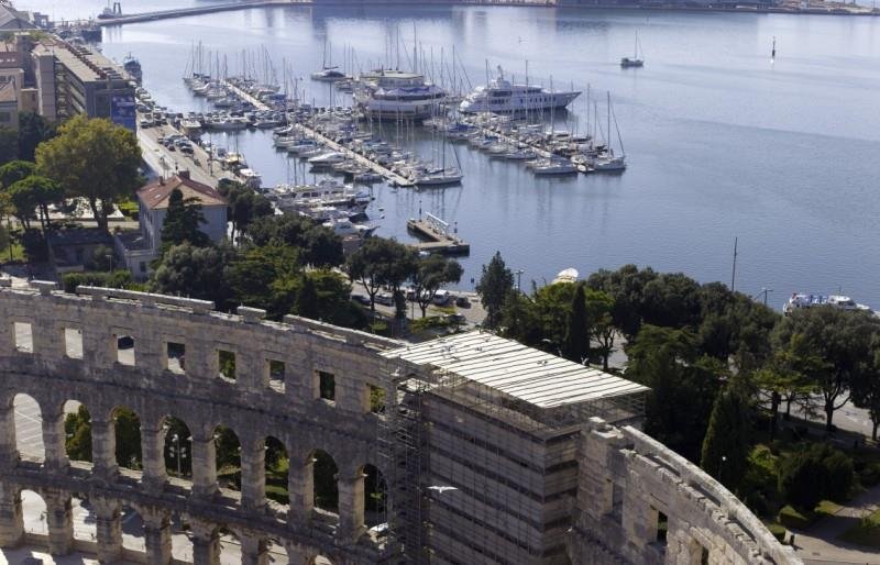 ACI Marina Pula has got 192 sea berths, for boats up to 40m in length. Since it is a city marina is the port of authority and it provides high services.