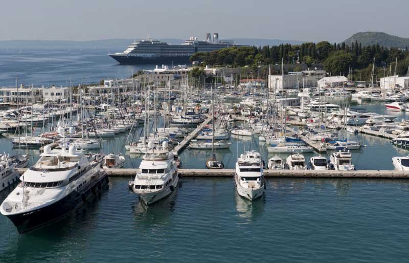 ACI Marina Split is open all year round, its long breakwater providing excellent protection from rough seas and southerly winds.