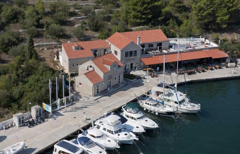 ACI Marina Milna has183 wet berths and 15 dry berths. Thanks Its positions sheltered from all winds and is one of the safest bays for charters.