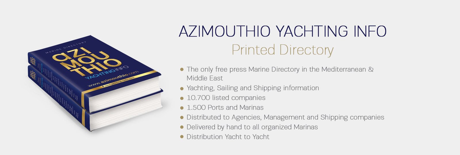 printed azimouthio yachting directory top cover