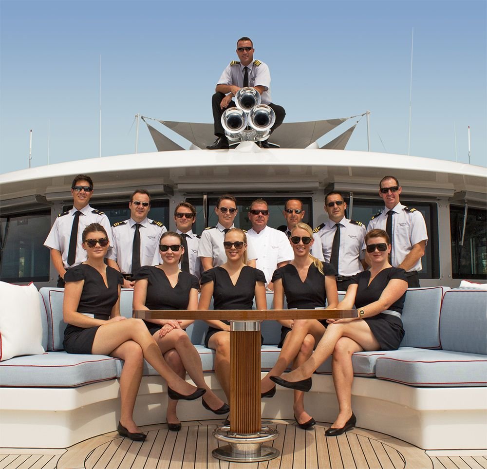 Working on a Yacht in Dubai! the view from the shore suggests relaxation, and glamour. But it’s a different story for the specialist staff at work onboard.