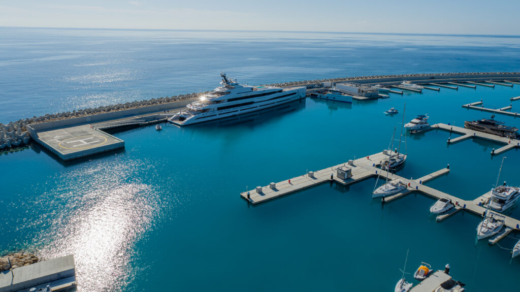 Luxurious 107-m LANA Superyacht Enjoys Ayia Napa Marina’s Pioneering Services!