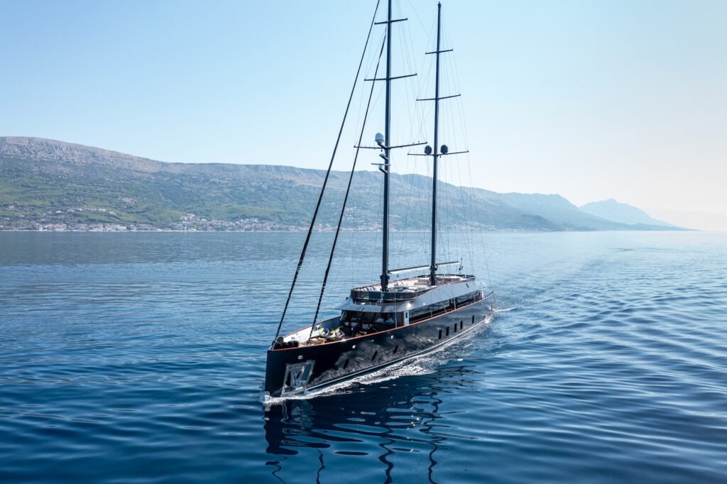 Among the yachts featured at the CROYA Yacht Charter Show is Scorpios