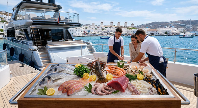 Provisioning in Mykonos Greece