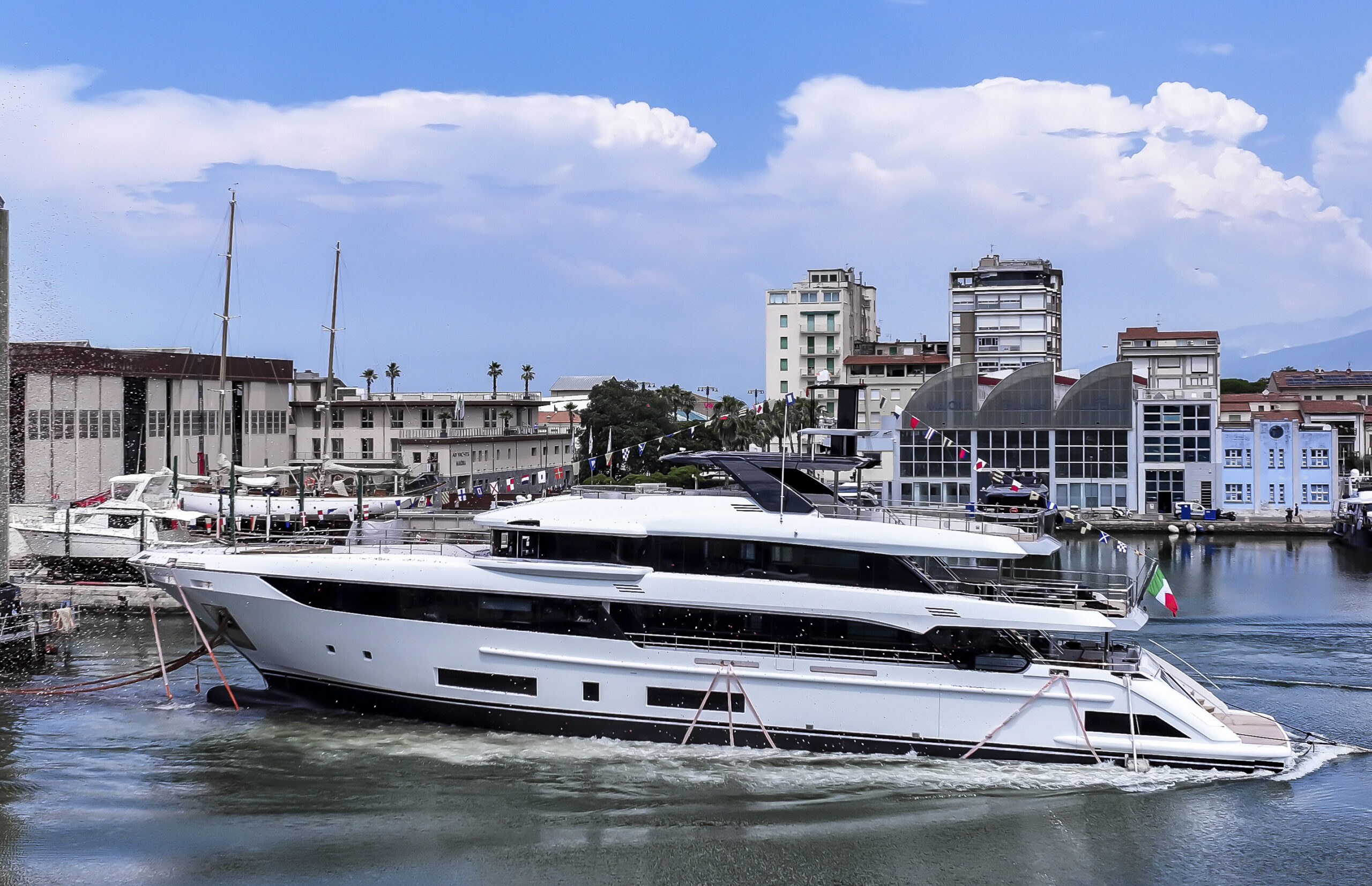 The Slipway Launch Of The New Benetti Class 44m Marks The Beginning Of A €100 Million Investment Plan By The Azimut|Benetti Group In Tuscany