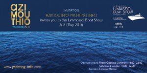 AZIMOUTHIO YACHTING INFO – LIMASSOL BOAT SHOW 2016! AZIMOUTHIO YACHTING INFO is about to participate in the Limassol Boat Show 2016!